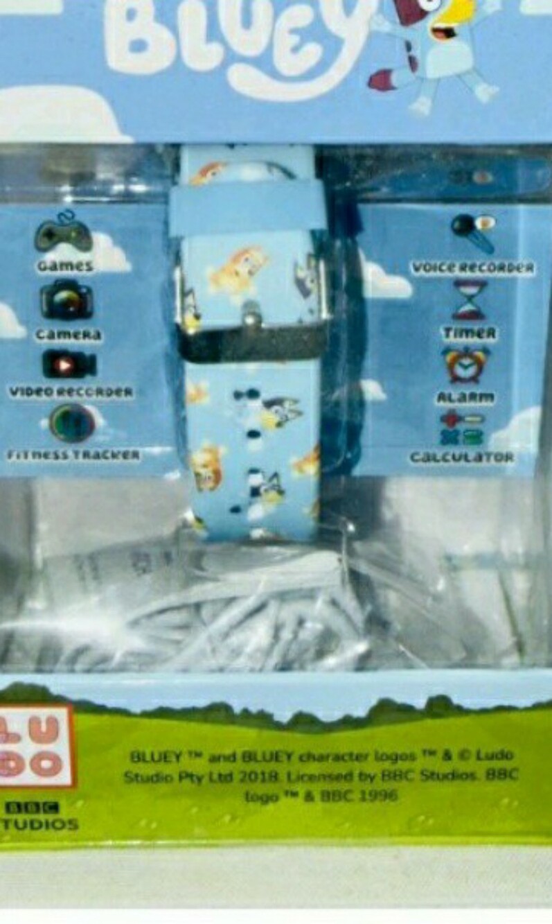 Kids Smart Watch in Light Blue with Character Print